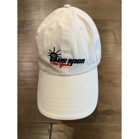 Vintage Y2K Wilson Mens White US Open New York 2004 Adjustable Strapback Hat Cap - Picture 2 of 8